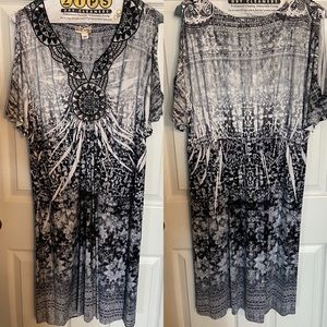 World Unity Knee Length Sun Dress